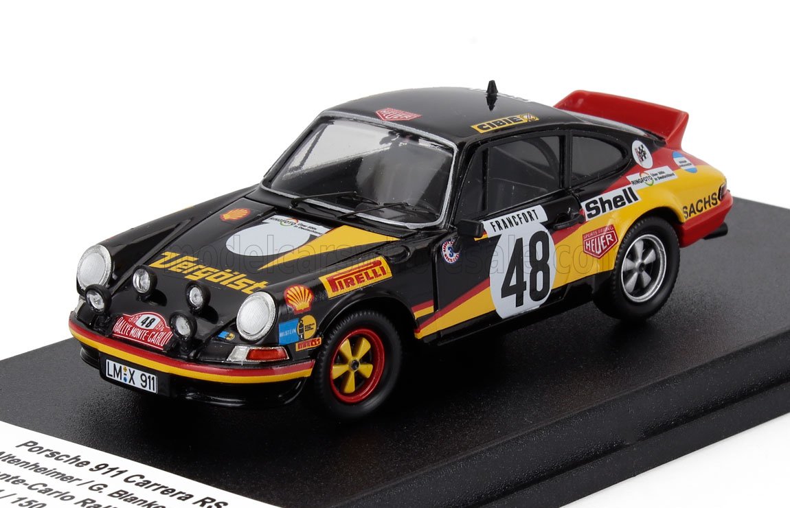 Porsche 911 Carrera RS Coupe No. 48 Reiner Altenheimer Gerd Blankenhagen Rally Monte Carlo 1976 Night Version Trofeu 1:43 scale model