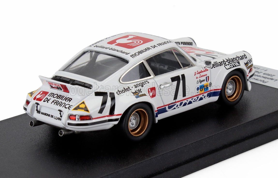 Porsche 911 Carrera RSR Coupe No. 71 Laplacette Pigeon Leroux 24h Le Mans 1975 Trofeu 1:43 scale model - image 2