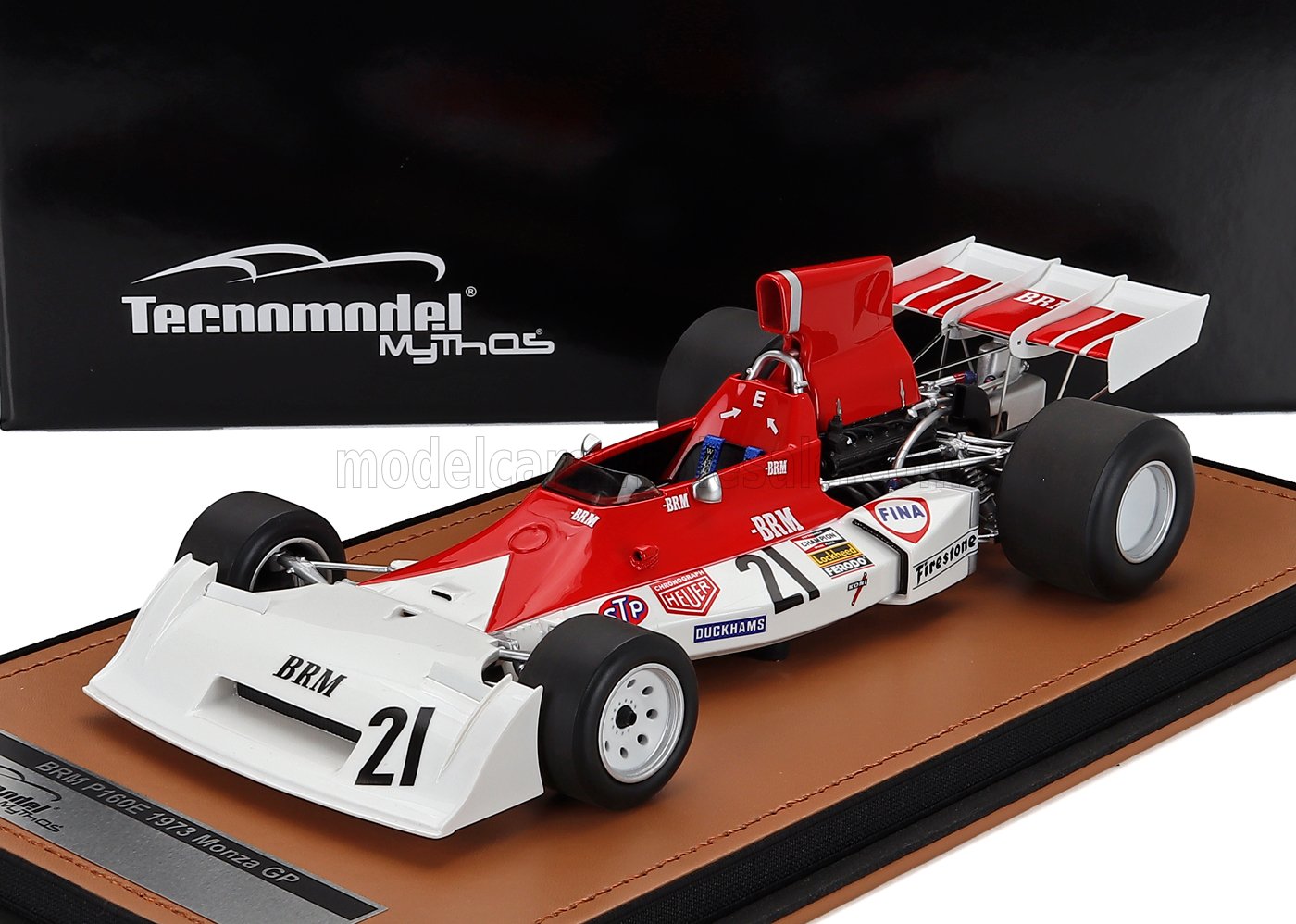 BRM - F1 P160E N 21 MONZA ITALY GP 1973 NIKI LAUDA - WHITE RED Scale model car on Vroomi
