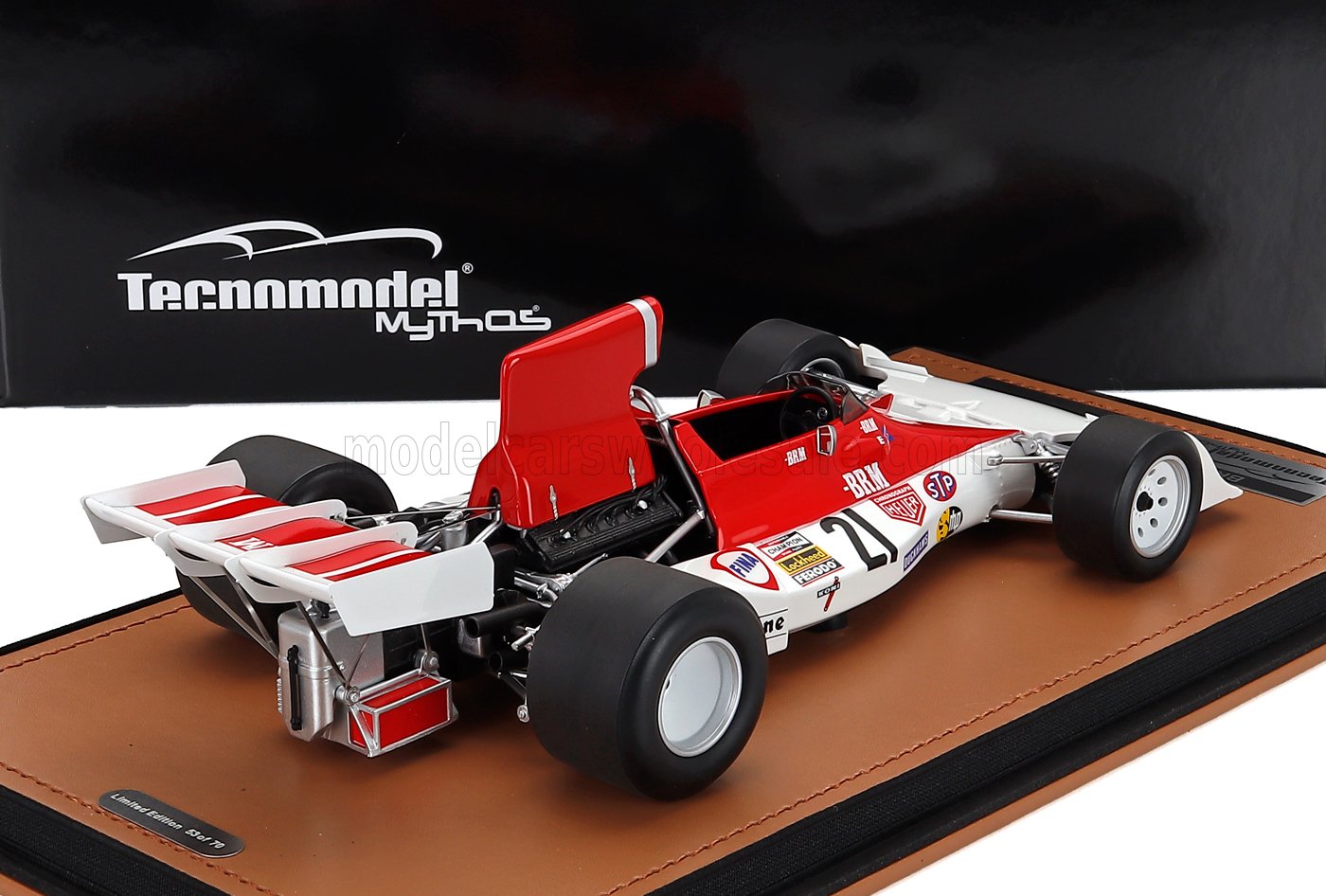 BRM - F1 P160E N 21 MONZA ITALY GP 1973 NIKI LAUDA - WHITE RED Scale model car on Vroomi