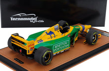 BENETTON – F1  B193B TEAM BENETTON FORD Nr. 5 DONINGTON PARK BRITISCHER GP MIT REGENREIFEN 1993 MICHAEL SCHUMACHER – GELB GRÜN BLAU