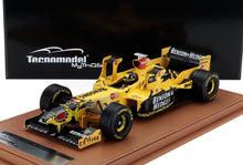 JORDAN - F1  198 HONDA MF-301 HC N 9 WITH TOWER WINGS IMOLA GP (with pilot figure) 1998 DAMON HILL - YELLOW BLACK