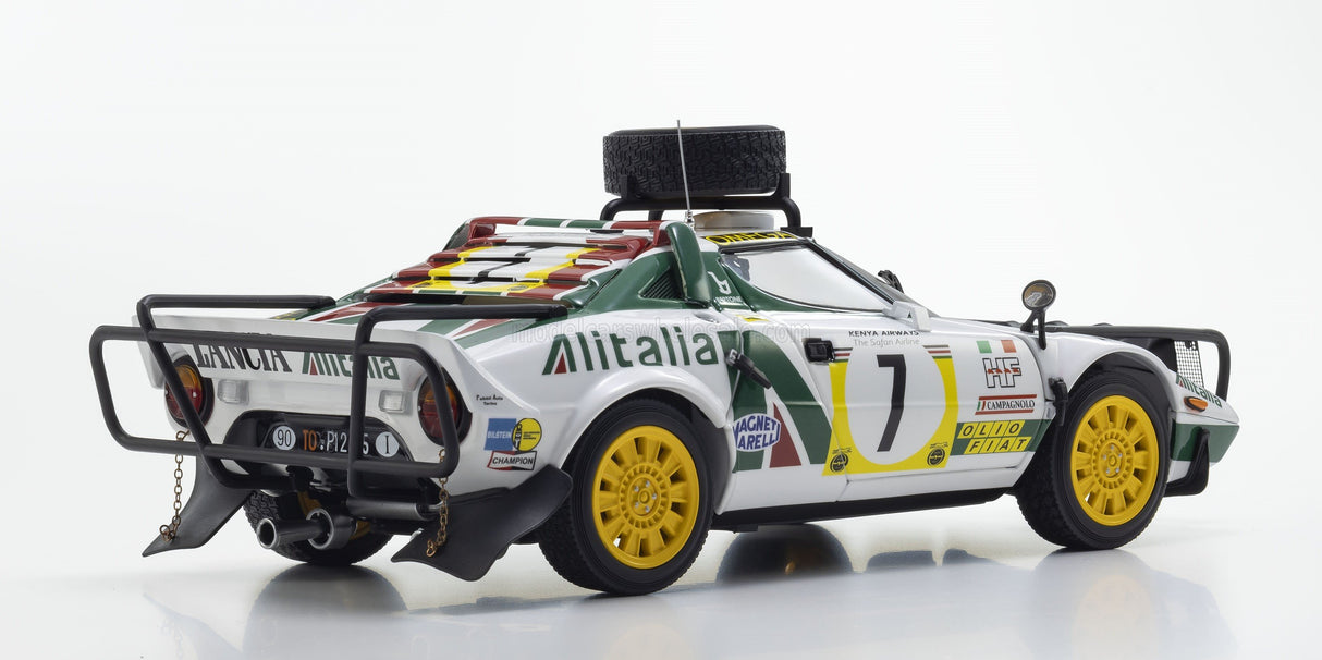 LANCIA | LANCIA - STRATOS HF ALITALIA (night version) N 7 3rd RALLY SAFARI 1977 SANDRO MUNARI - PIERO SODANO - WHITE GREEN RED