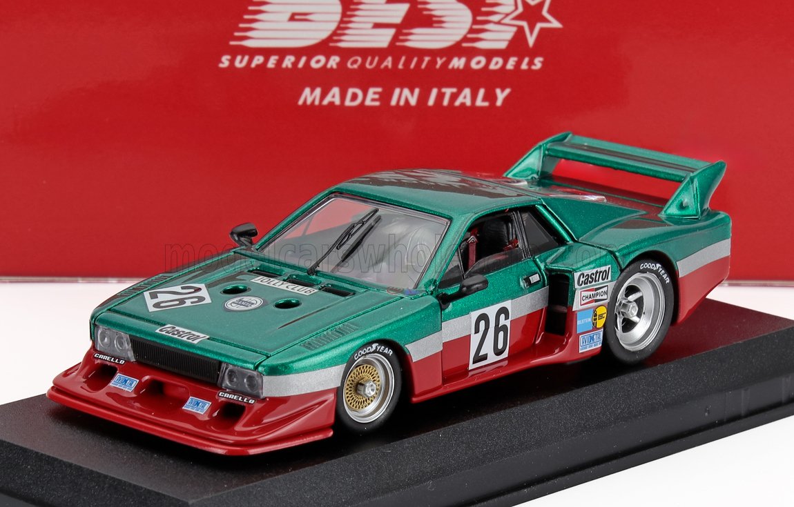 LANCIA - BETA MONTECARLO TURBO TEAM LANCIA CORSE N 26 6h MUGELLO 1980 CARLO FACETTI - MARTINO FINOTTO - VERT ROUGE - Vroomi