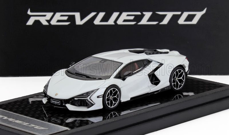 Lamborghini Revuelto Hybrid 2023 White LCD Models 1:64 scale model
