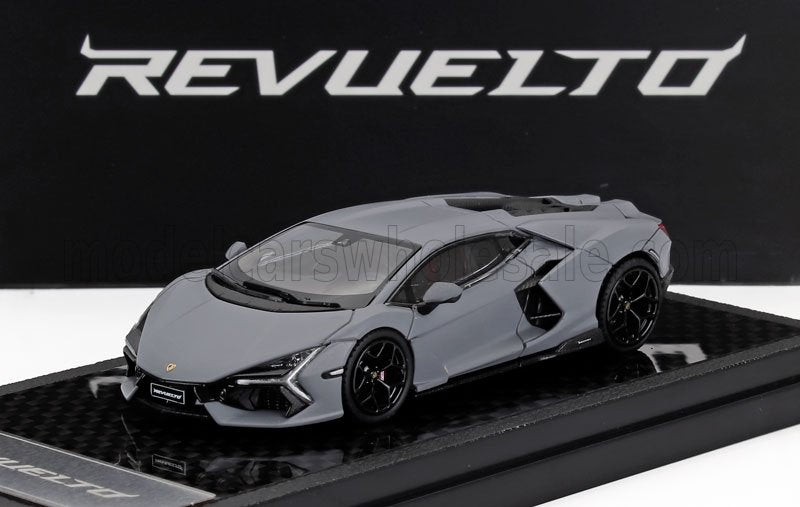 Lamborghini Revuelto Hybrid 2023 Matt Grey LCD Models 1:64 scale model