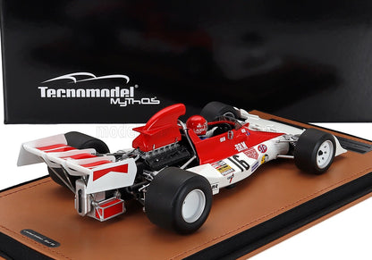 BRM - F1 P160E N 16 SPAIN GP (with pilot figure) 1973 NIKI LAUDA - WHITE RED Scale model car on Vroomi