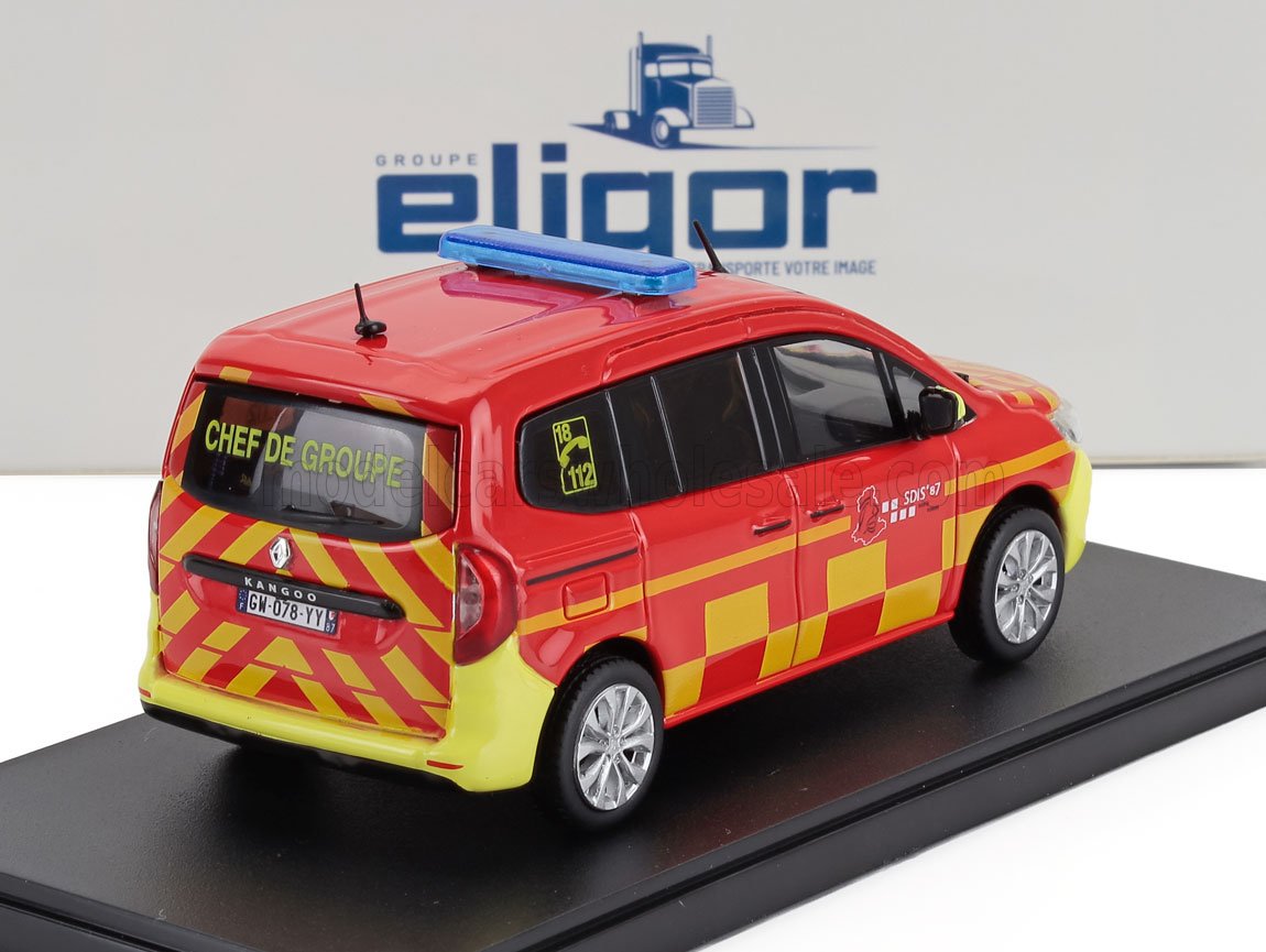 RENAULT - KANGOO SDIS 87 SAPEURS POMPIERS 2020 - RED YELLOW - Vroomi
