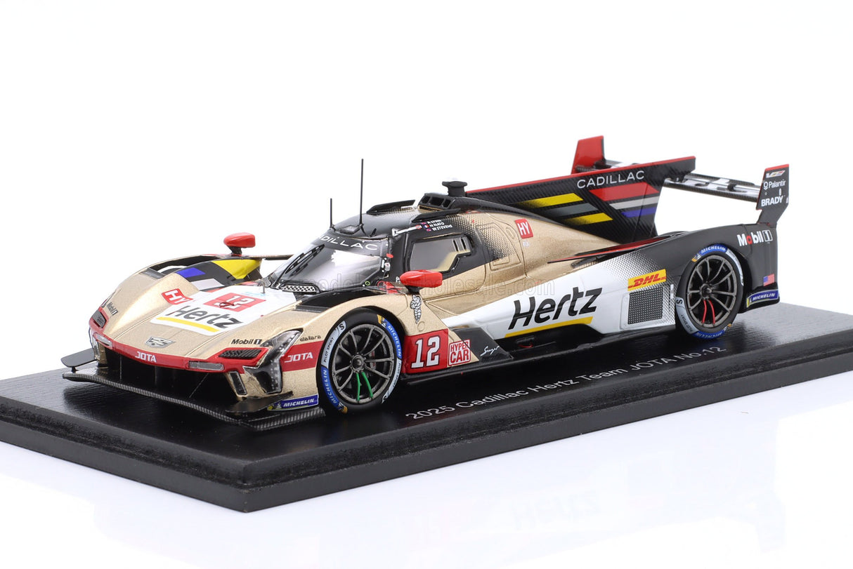 CADILLAC | V-SERIES R 5.5L V8 TEAM HERTZ JOTA N 12 WEC AND 4th 24h LE MANS 2025 ALEX LYNN - NORMAN NATO - WILL STEVENS - GOLD WHITE BLACK