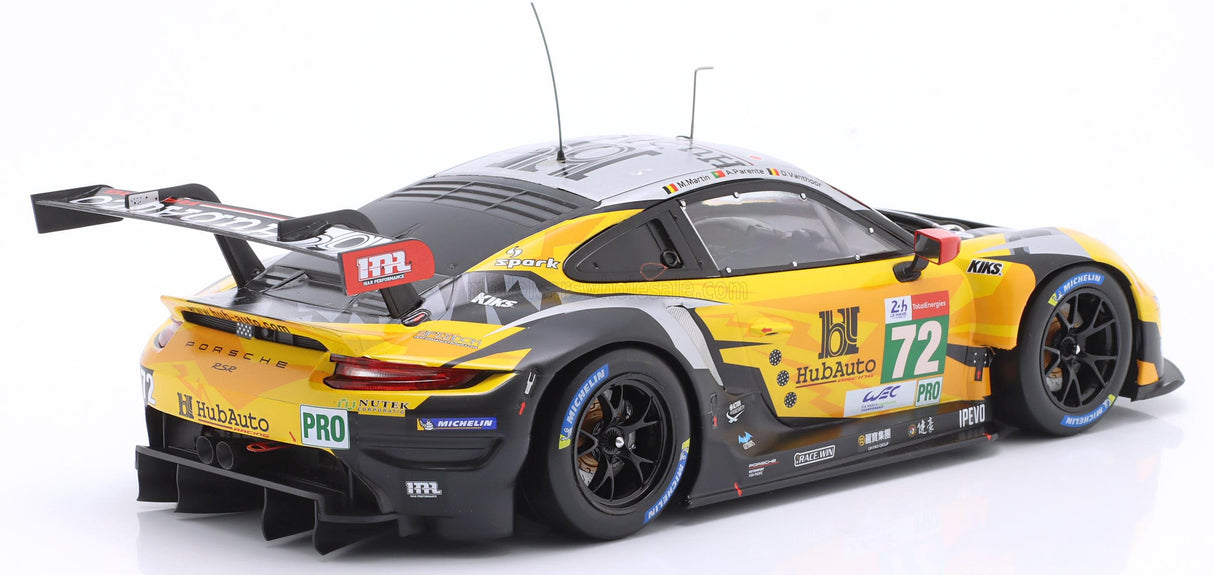 PORSCHE | 911 991-2 RSR TEAM HUBAUTO RACING N 72 24h LEMANS 2021 MAXIME MARTIN - ALVARO PARENTE - DRIES VANTHOOR - YELLOW