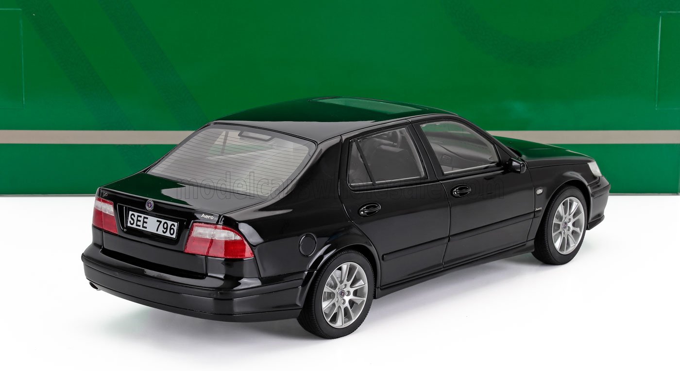 SAAB - 9-5 TURBO AERO 1998 - NEGRO Maqueta de coche en Vroomi