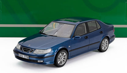 SAAB - 9-5 TURBO AERO 1998 - BLEU MÉTALLISÉ Maquette de voiture sur Vroomi