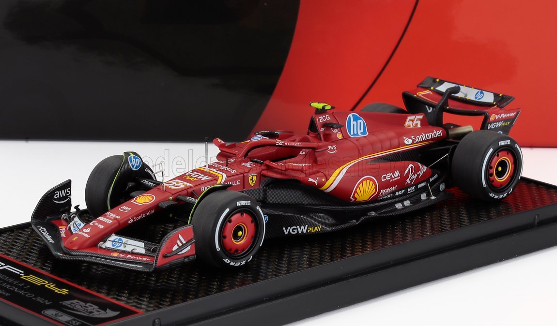 FERRARI | F1  SF-24 TEAM SCUDERIA FERRARI N 55 3rd MONACO GP 2024 CARLOS SAINZ