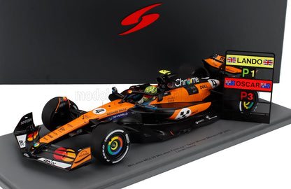 McLAREN - F1  MCL39 TEAM MCLAREN N 4 WORLD CHAMPION WINNER MONACO GP 2025 LANDO NORRIS - ORANGE BLACK