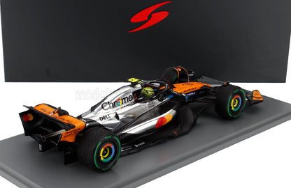 McLAREN - F1  MCL39 TEAM MCLAREN N 4 WORLD CHAMPION WINNER SILVERSTONE BRITISH GP 2025 LANDO NORRIS - ORANGE CHROME BLACK