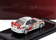 MITSUBISHI - LANCER EVOLUTION IV N 1 3rd RALLY MONTECARLO 1997 TIMO MAKINEN - SEPPO HARJANNE - WHITE RED - Vroomi