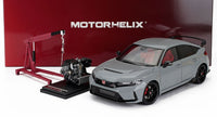 HONDA - CIVIC TYPE-R (FL5) MET MOTOR EN ACCESSOIRES 2020 - SONIC GRIJS schaalmodel bij Vroomi