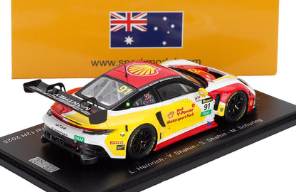 PORSCHE - 911 992 GT3 R TEAM THE BEND MOTORSPORT PARK N 91 12h BATHURST 2025 LAURIN HEINRICH - YASSER SHAHIN - SAM SHAHIN - MORRIS SCHURING - YELLOW RED WHITE