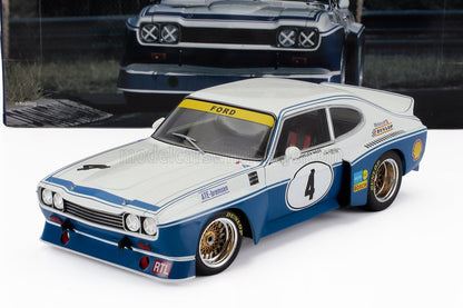 FORD ENGLAND  CAPRI RS 3100 N 4 ETCC ZANDVOORT 1974 JOCHEN MASS - ROLF STOMMELEN - AZUL Y BLANCO