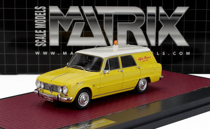 ALFA ROMEO - GIULIA SW STATION WAGON ALFA ROMEO SERVICE 1967 - YELLOW WHITE