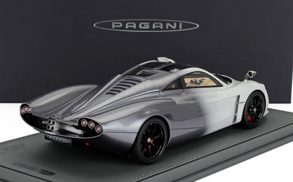 PAGANI - HUAYRA CODALUNGA 2022 - CON VETRINA - WITH SHOWCASE - BIANCO MALTA GRIGIO SILVERSTONE - WHITE GREY
