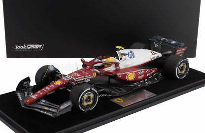 FERRARI - F1  SF-25 TEAM SCUDERIA FERRARI HP N 44 MONZA ITALY GP 2025 LEWIS HAMILTON - NIKI LAUDA 50th ANNIVERSARY WORLD CHAMPION - CON VETRINA - WITH SHOWCASE - RED WHITE