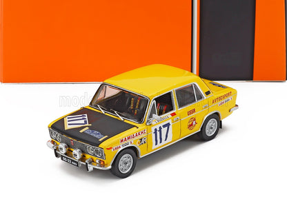 LADA FIAT - 1500S N° 117 RALLYE DE L'ACROPOLIS 1976 S. BRUNDZA - A. GIRDAUSKAS - JAUNE MAT NOIR