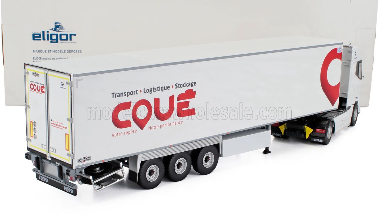 DAF - XG TRUCK SEMI-FRIGO COUE TRANSPORTS 2021 - WHITE RED - Vroomi