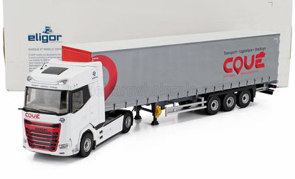 DAF - XG TRUCK TELONATO COUE TRANSPORTS 2021 - WHITE RED GREY - Vroomi
