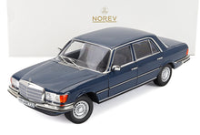 MERCEDES BENZ - S-CLASS 350SEL (W116) 1979 - BLUE Scale model car on Vroomi
