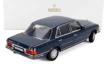 MERCEDES BENZ - S-CLASS 350SEL (W116) 1979 - BLUE Scale model car on Vroomi