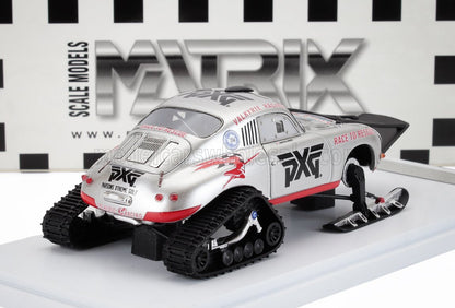 PORSCHE - 356A VALKYRIE RACING ANTARTICA ICE CHALLENGE 2021 CON PINGUINO E PICCOLO - ROSSO ARGENTO