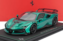 FERRARI - SF90 XX STRADALE 2024 - CON VETRINA - WITH SHOWCASE - GREEN JEWEL - BLACK