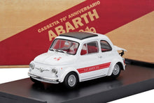FIAT - 500 ABARTH 695SS 1968 - WHITE RED Scale model car on Vroomi