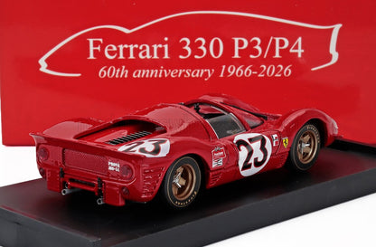 FERRARI - 330P4/P3 4.0L V12 SPIDER TEAM FERRARI SPA SEFAC N 23 WINNER 24h DAYTONA 1967 LORENZO BANDINI - CHRIS AMON - RED