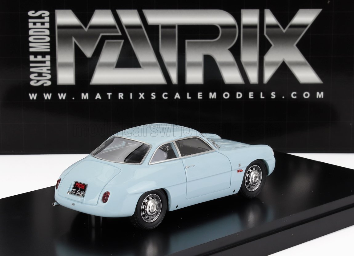 Alfa Romeo Giulietta SZ Coupé 1961 Light Blue Matrix Scale Models 1:43 scale model - image 2