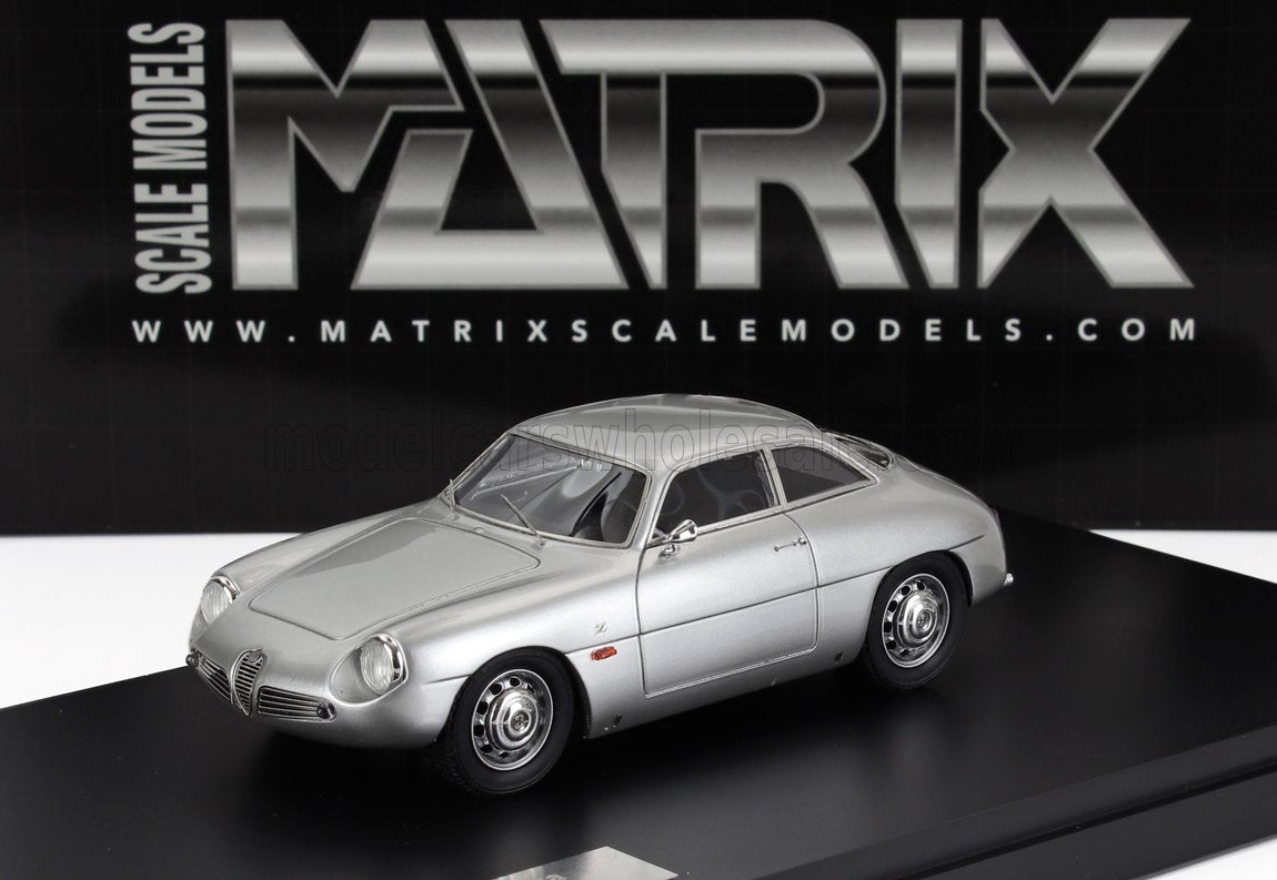 Alfa Romeo Giulietta SZ Coupé 1961 Silver Matrix Scale Models 1:43 scale model