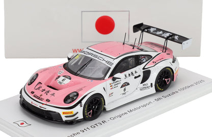 PORSCHE - 911 992 GT3 R TEAM ORIGINE MOTORSPORT N 6 5th 1000km SUZUKA 2025 LAURIN HEINRICH - ALESSIO PICARIELLO - BASTIAN BUUS - WHITE PINK