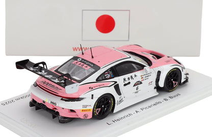 PORSCHE - 911 992 GT3 R TEAM ORIGINE MOTORSPORT N 6 5th 1000km SUZUKA 2025 LAURIN HEINRICH - ALESSIO PICARIELLO - BASTIAN BUUS - WHITE PINK