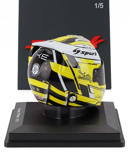 BELL - CASQUE KEVIN ESTRE TEAM PORSCHE ABSOLUTE RACING N° 7 1000 km SUZUKA 2025 - JAUNE ET BLANC