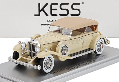 PACKARD - 904 CUSTOM DIETRICH DUEL COWL SPORT PHEATON CLOSED 1932 - 2 TONE BEIGE