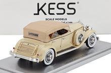 PACKARD - 904 CUSTOM DIETRICH DUEL COWL SPORT PHEATON FERMÉE 1932 - BICOLORE BEIGE