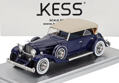 PACKARD - 904 CUSTOM DIETRICH DUEL COWL SPORT PHEATON CLOSED 1932 - BLUE BEIGE