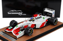 FOOTWORK – F1 FA13 MUGEN HONDA Nr. 9 GP VON SPANIEN MIT REGENREIFEN (mit Fahrerfigur) 1992 MICHELE ALBORETO – WEISS-ROT