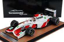 FOOTWORK – F1 FA13 MUGEN HONDA Nr. 10 GP VON BELGIEN MIT REGENREIFEN (mit Fahrerfigur) 1992 AGURI SUZUKI – WEISS-ROT