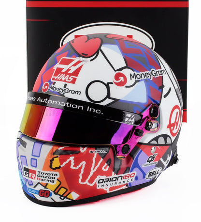 BELL HELMET - CASCO HELMET F1 ESTEBAN OCON TEAM MONEYGRAM HAAS N 31 MIAMI GP 2025 - VARIOUS