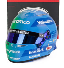 Fernando Alonso Aston Martin helmet Modellauto helmet Sammlerstück von Vroomi