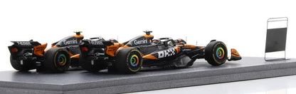 McLAREN - SET F1  CHAMPION BOARD WINNER CONSTRUCTOR SEASON 2025 2X MCL39 TEAM MCLAREN N 4 WORLD CHAMPION SEASON LANDO NORRIS + N 81 OSCAR PIASTRI - YELLOW GREEN BLACK