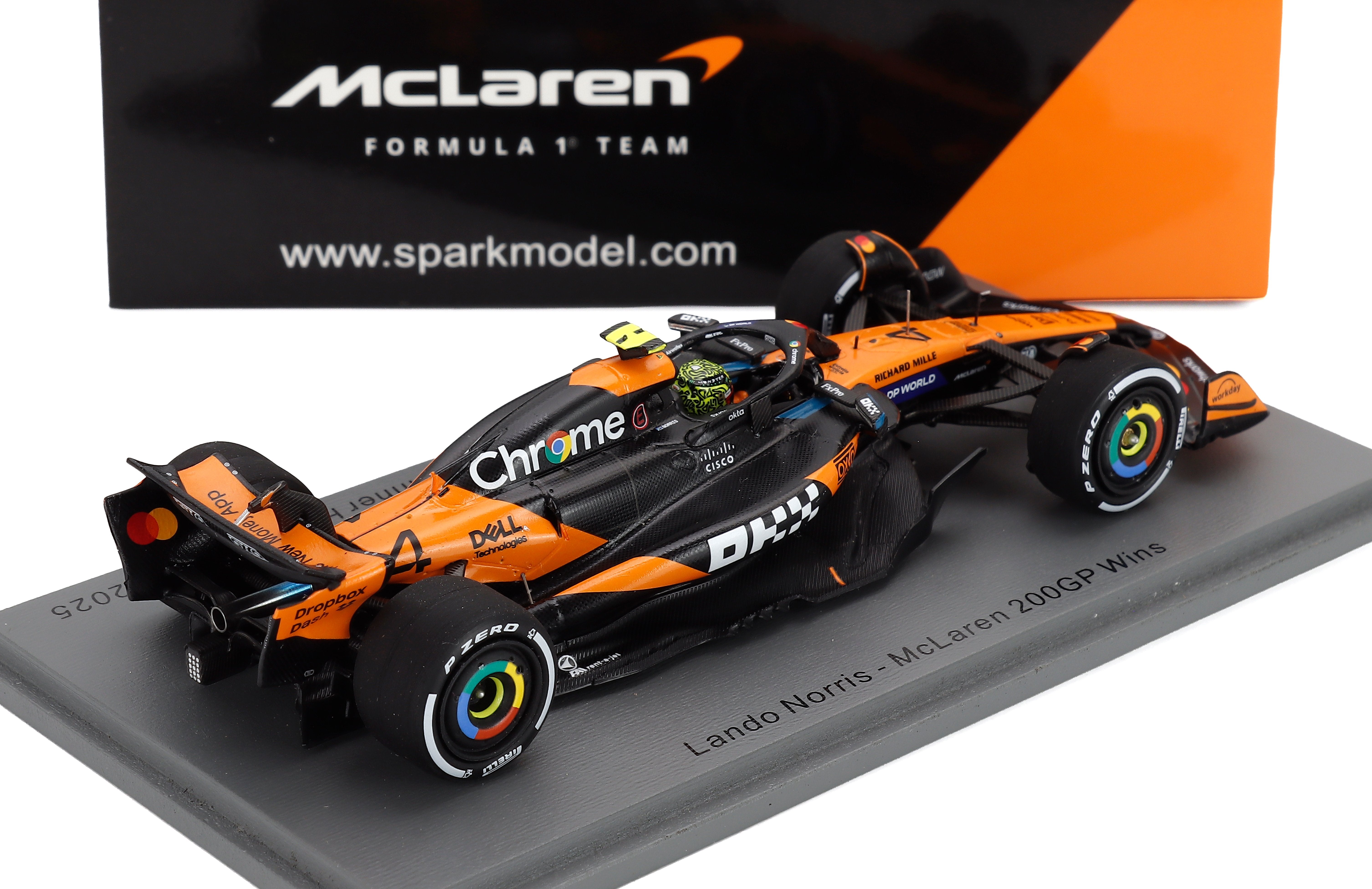 McLAREN - F1 MCL39 TEAM MCLAREN N 4 WORLD CHAMPION WINNER