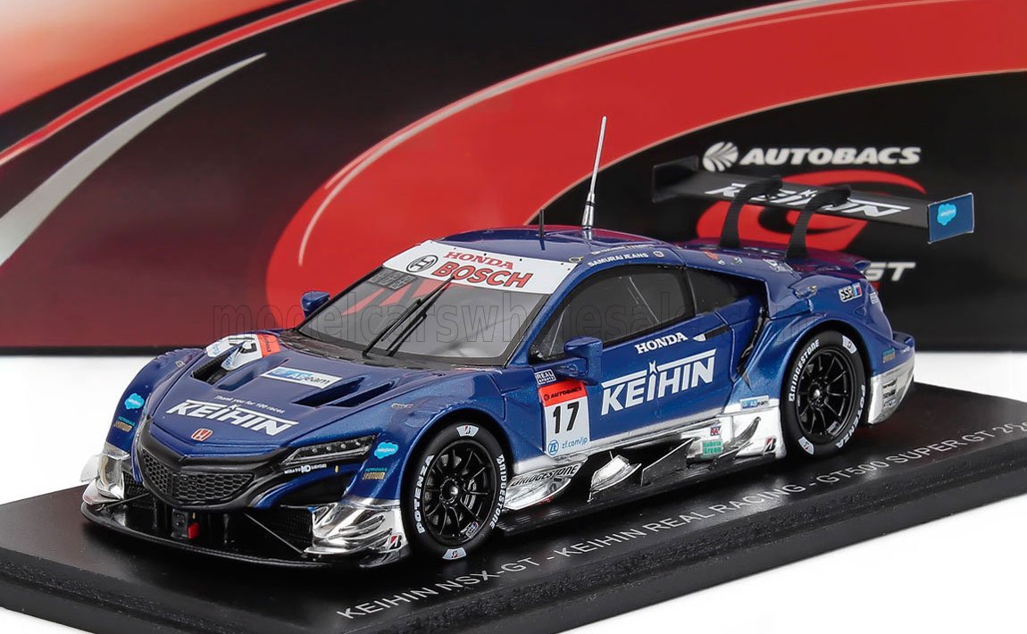 HONDA - NSX-GT TEAM KEIHIN REAL RACING N 17 GT500 CLASS SUPER GT 2020 KOUDAI TSUKAKOSHI - BERTRAND BAGUETTE - BLUE WHITE